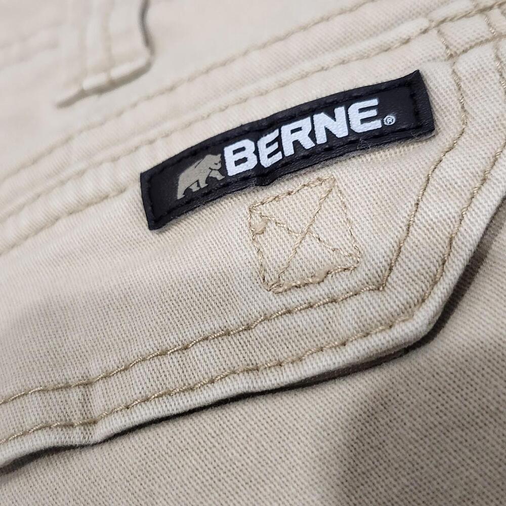 Berne Men's Cream and Tan Shorts
